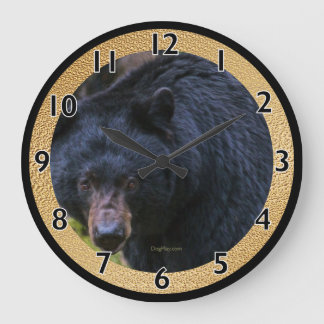 Relógio Grande Magestade de Urso Negro