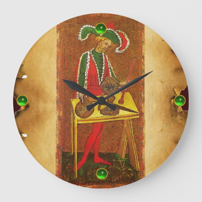 RELÓGIO GRANDE MÁGICO ANTIGO DO RENASCIMENTO TAROTS 1 /THE (Frente)