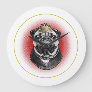 Relógio Grande Majestade Pug