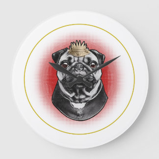 Relógio Grande Majestade Pug