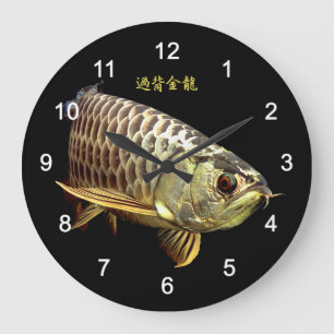 Relógio Grande Malaysian Golden Arowana
