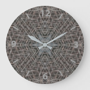 Relógio Grande Malha Metálica
