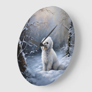 Relógio Grande Maltês Deixe-o nevar no Natal