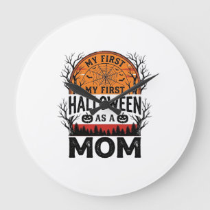 Relógio Grande Mamãe de Halloween Meu Primeiro Sombrio Vintage_1
