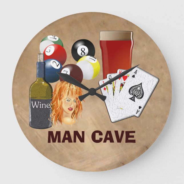Relógio Grande Man Cave Clock large (Frente)