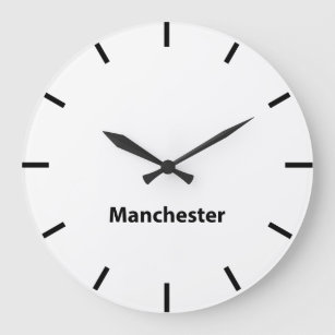 Relógio Grande Manchester United Kingdom Time Wall Clock