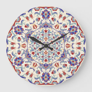 Relógio Grande Mandala Beauty: Mosaico Cultural Colorido