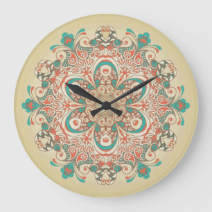 Relógio Grande Mandala Caleidoscop - Wallclock
