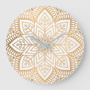 Relógio Grande Mandala de Luxo 31