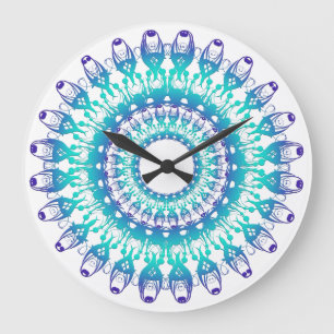 Relógio Grande Mandala. étnico
