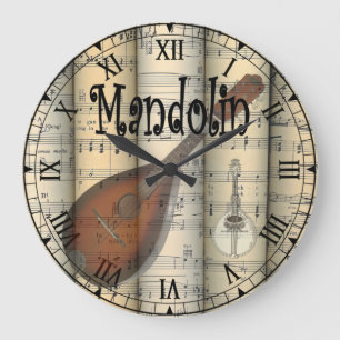 Relógio Grande Mandolin ~ Roll Vintage Sheet Music ~ Exclusivo ~