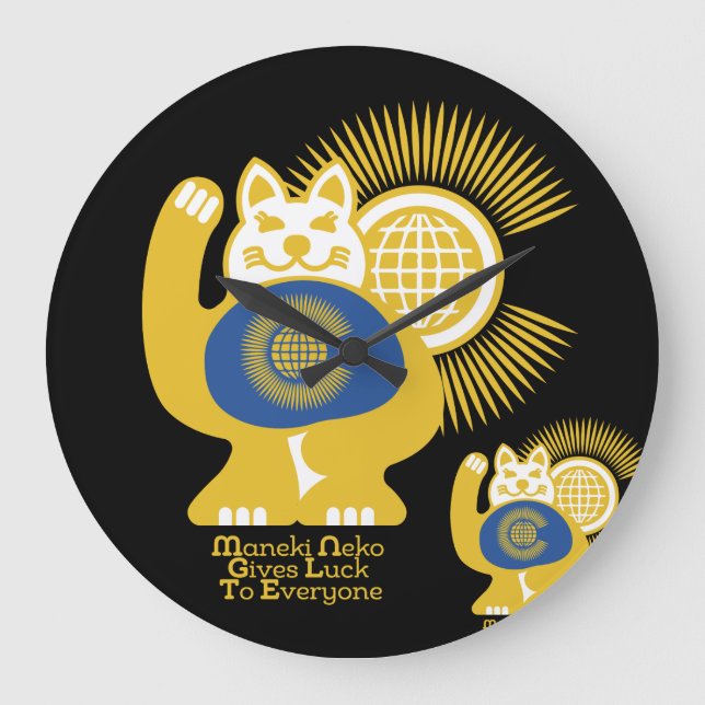 Relógio Grande MANEKI NEKO EL GATO DE LA SUERTE / Commonwealth (Frente)