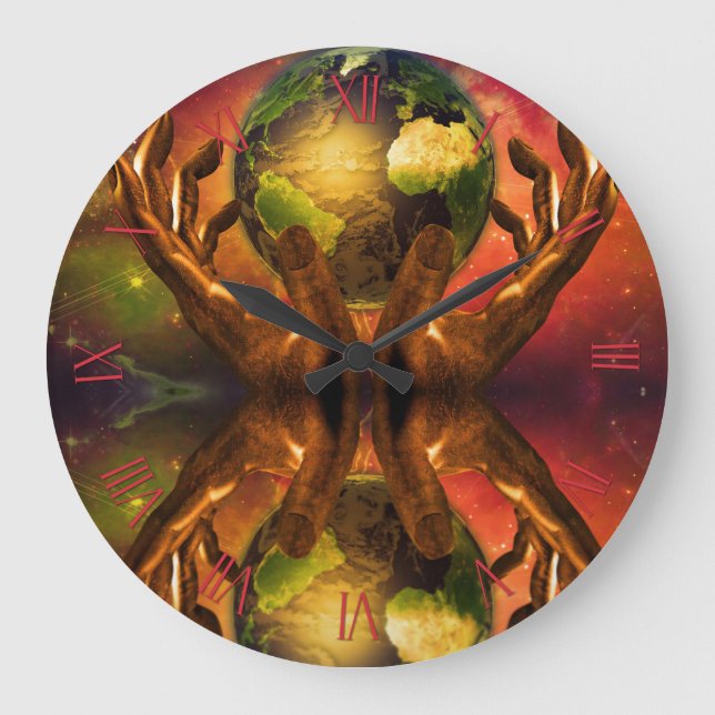 Relógio Grande Mãos do Criador (Frente)
