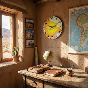 Relógio Grande Mapa da Bolívia