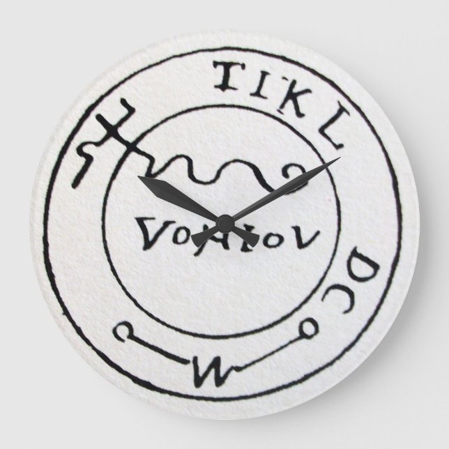 RELÓGIO GRANDE MAPA DE TRATAMENTO ANTICO TALISMAN/PIRATAS (Frente)