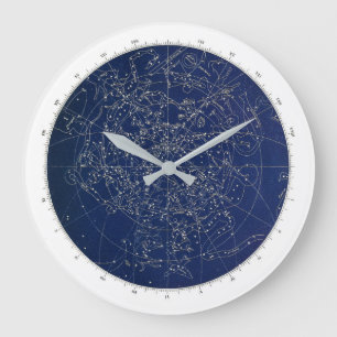 Relógio Grande Mapa do Vintage Star
