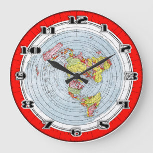 Relógio Grande Mapa padrão novo de Gleasons da terra lisa do