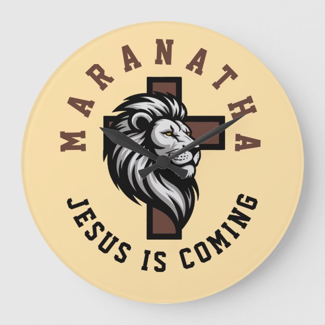 Relógio Grande Maranata Jesus está vindo (Frente)