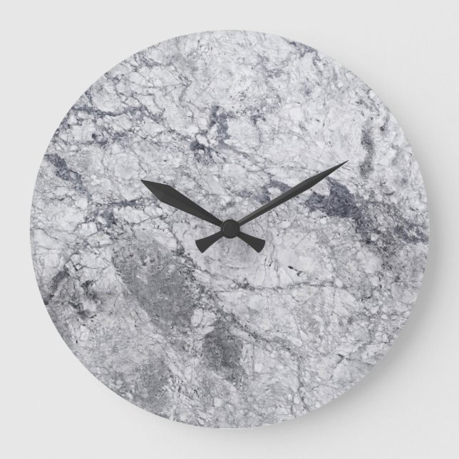 Relógio Grande Marble Stone Pattern Acrylic Wall Clock (Frente)