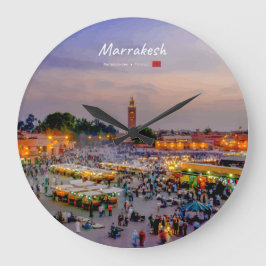 Relógio Grande Marrakesh, Marrocos - Praça Jemaa el Fnaa