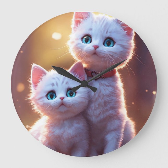 Relógio Grande Marshmallow Romance: Uma bela sinfonia de Pastel L (Frente)