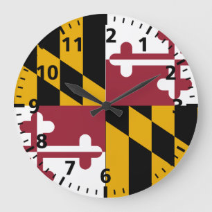 Relógio Grande Maryland State Flag