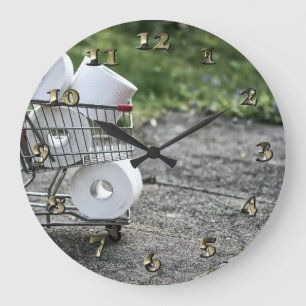 Relógio Grande Máscara de proteção contra vírus Corona