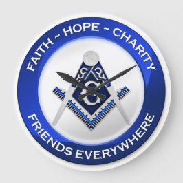 Relógio Grande Masonic Wall Clock