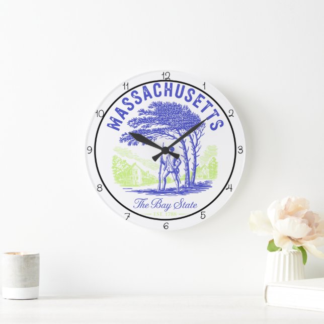 Relógio Grande Massachusetts Bay State Minuteman  (Lar)
