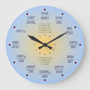 Relógio Grande Math clock (constants)