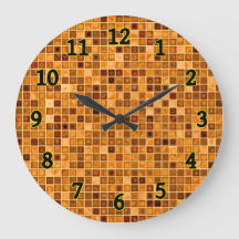 Matizes De Azulejo Mosaico "Watery" Laranja Rust