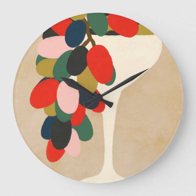 Relógio Grande Matriz de Uvas (Frente)