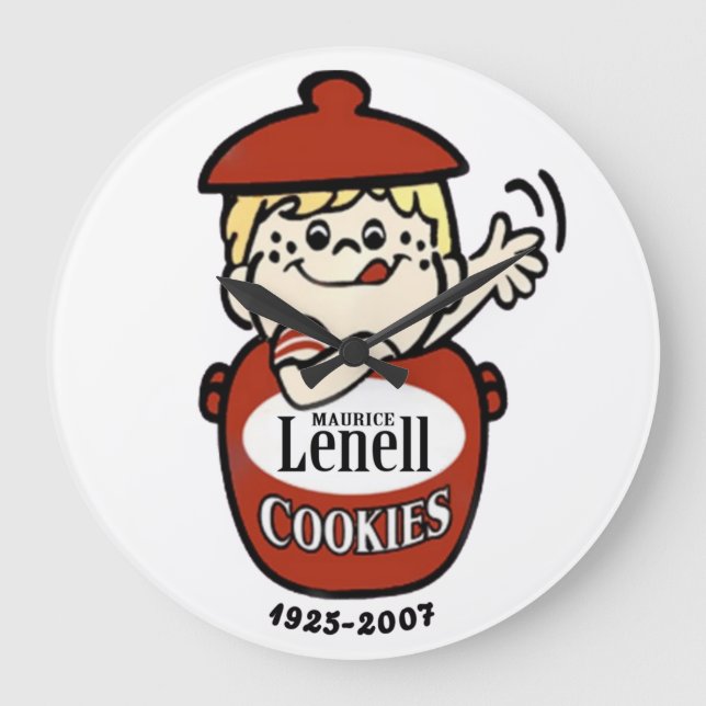 Relógio Grande Maurice Lenell Cookies, Chicago-Norridge, IL (Frente)