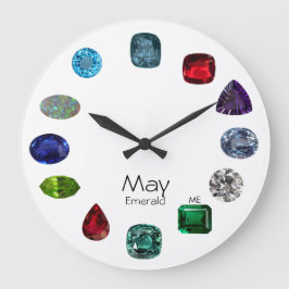 Relógio Grande May, Emerald Wall Clock