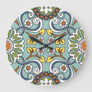 Relógio Grande Medallion Turkey Style Vintage Patterno