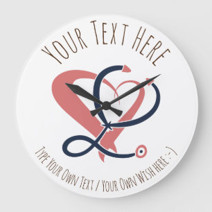 Relógio Grande Médico, enfermeiro, paramédico, modelo de presente