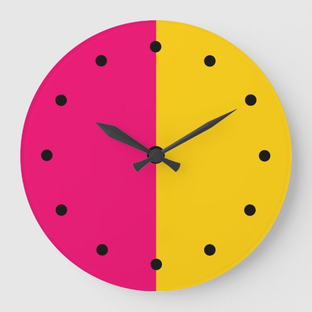 Relógio Grande Meio século moderno mínimo (Frente)