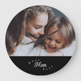 Relógio Grande Melhor Mãe de Todos os Tempos Moderno Simples