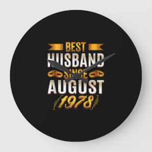 Relógio Grande Melhor Marido Desde agosto de 1978 - 42 Engraçado