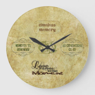 Relógio Grande Memórias do eterno Vintage Art Wall Clock