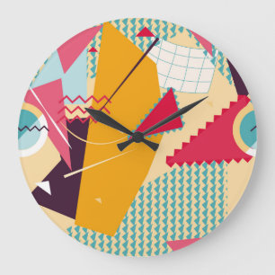 Relógio Grande Memphis Mood: Tendência Geométrica Retroativa