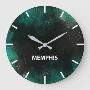 Relógio Grande Memphis Time Zone Newroom Wall