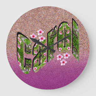 Relógio Grande Meninas Chamadas Carol,