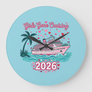 Relógio Grande Meninas Cruzeiros 2026 Festa de Férias Cruzeiro