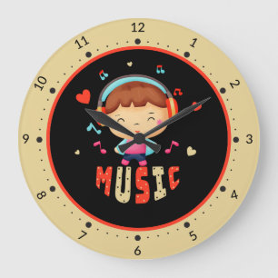 Relógio Grande Menino com música