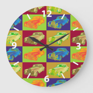 Relógio Grande Mercedes Benz 300 Carro de Luxo Pop Art