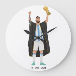 Relógio Grande Messi World Cup Champion 