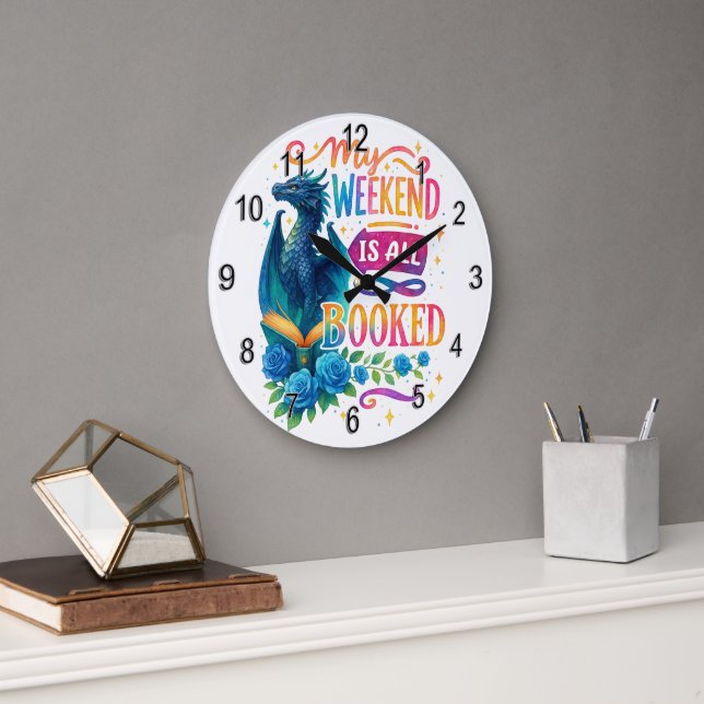 Relógio Grande Meu Fim De Semana Está Tudo Reservado (Escritório)