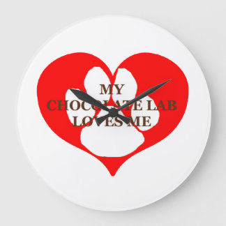 Relógio Grande meu laboratório de chocolate me ama