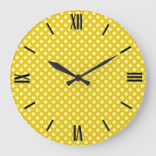 Relógio Grande Miçanga brilhante - amarelo